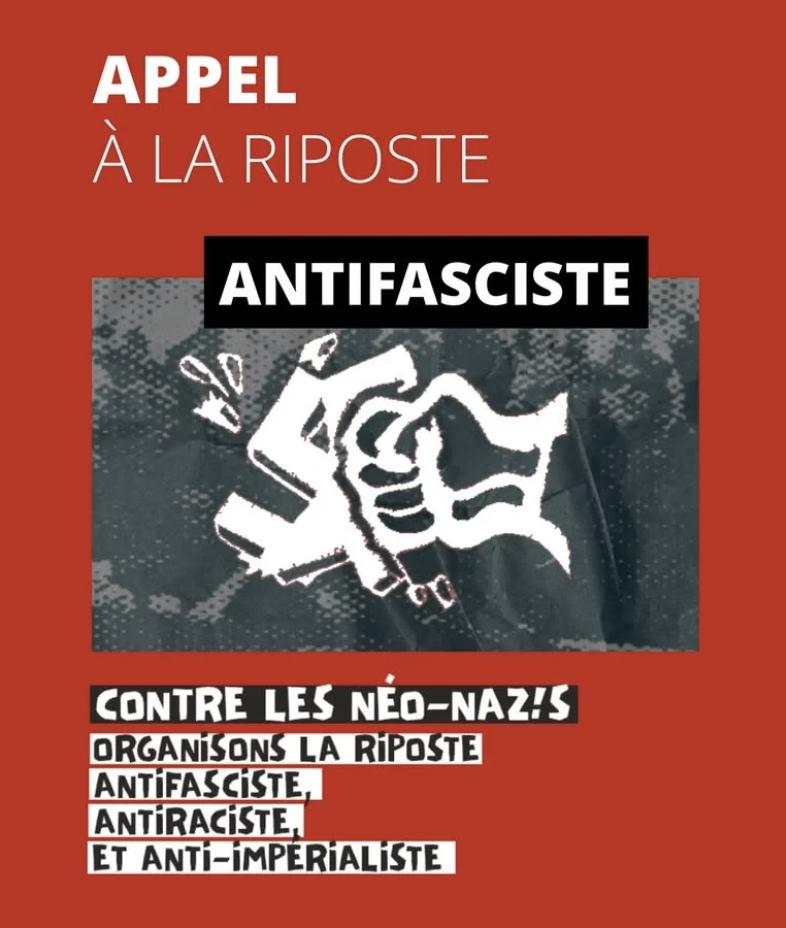 APPEL : Contre les néonaz!s - Organisons la riposte antifasciste, antiraciste et anti-impérialiste
